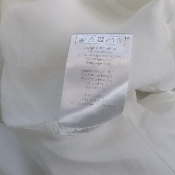 Sezane Rossini Wrap Dress White 44 US 12 Mini Sundress - Picture 9 of 11